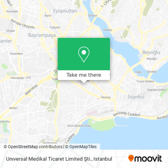 Unıversal Medikal Ticaret Limited Şti. map
