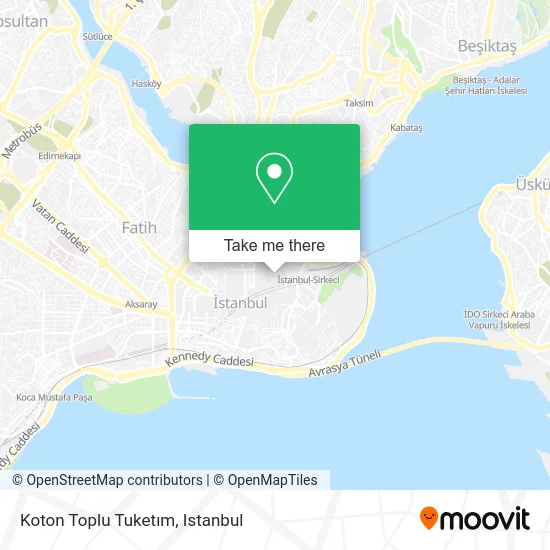 Koton Toplu Tuketım map