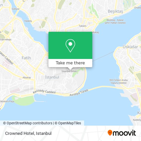 Crowned Hotel map