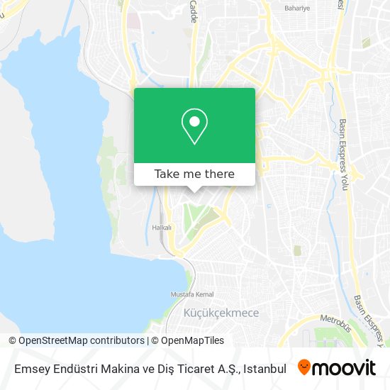 Emsey Endüstri Makina ve Diş Ticaret A.Ş. map