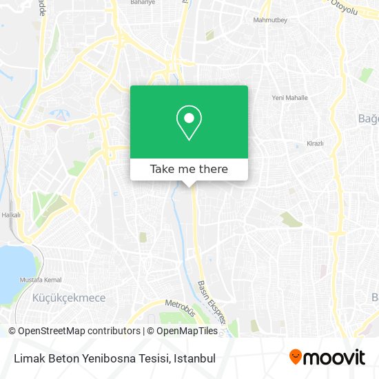 Limak Beton Yenibosna Tesisi map