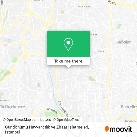 Gündönümü Hayvancılık ve Ziraat İşletmeleri map