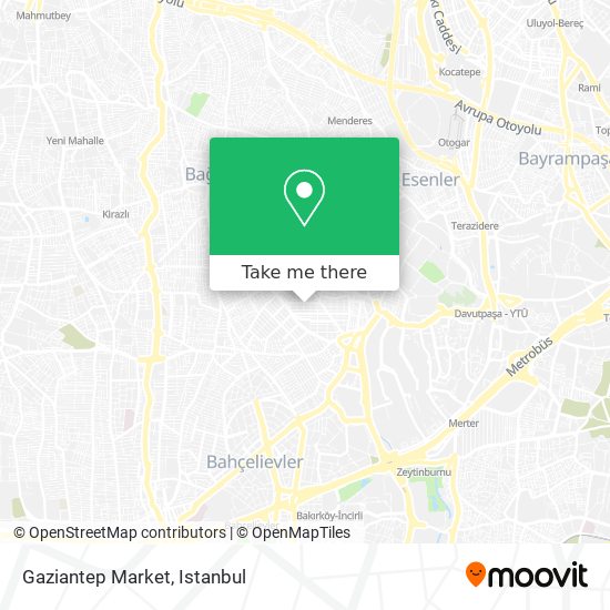 Gaziantep Market map