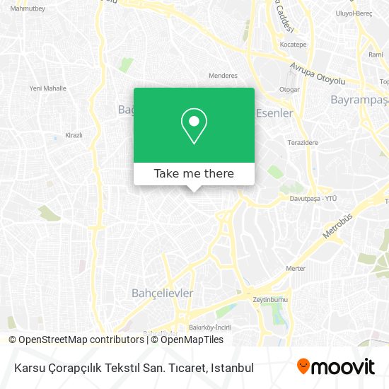 Karsu Çorapçılık Tekstıl San. Tıcaret map