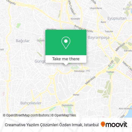 Creamative Yazılım Çözümleri Özden Irmak map