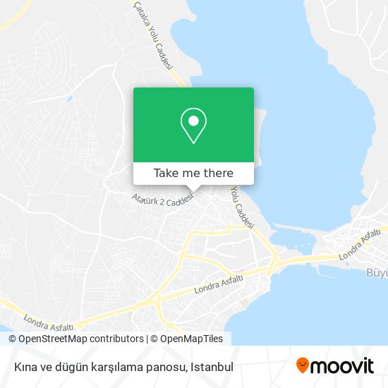 Kına ve dügün karşılama panosu map