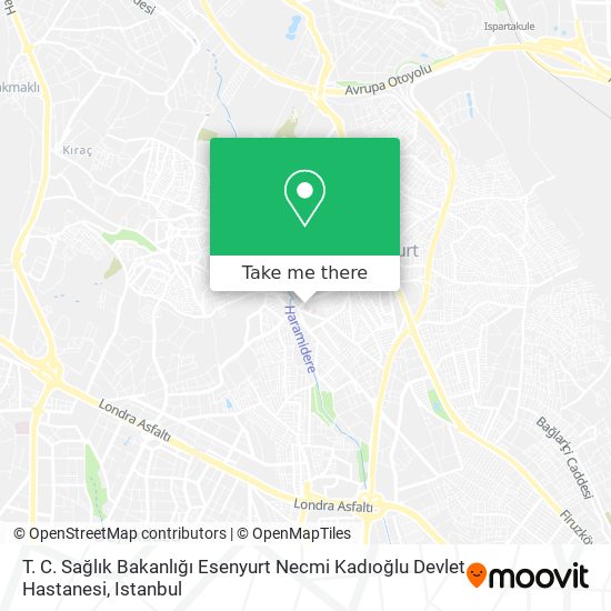 T. C. Sağlık Bakanlığı Esenyurt Necmi Kadıoğlu Devlet Hastanesi map