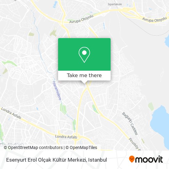 Esenyurt Erol Olçak Kültür Merkezi map