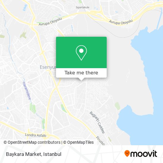 Baykara Market map