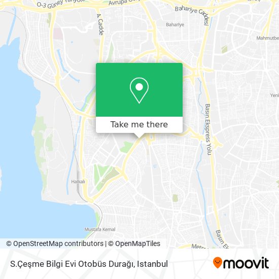 S.Çeşme Bilgi Evi Otobüs Durağı map