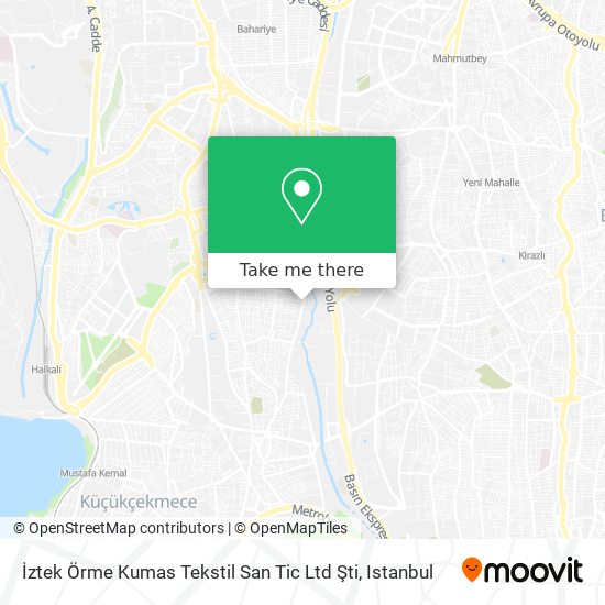 İztek Örme Kumas Tekstil San Tic Ltd Şti map