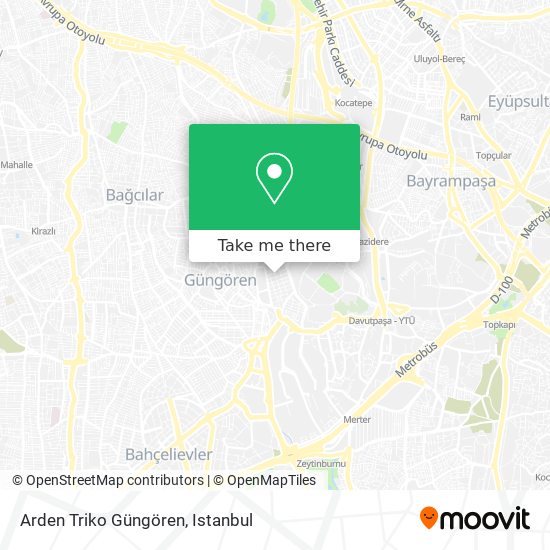 Arden Triko Güngören map