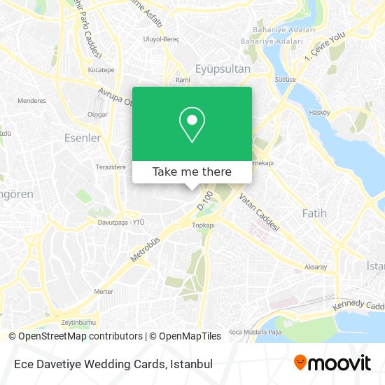 Ece Davetiye Wedding Cards map