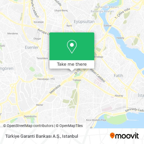 Türkiye Garanti Bankası A.Ş. map