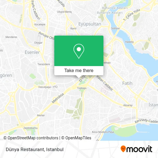 Dünya Restaurant map
