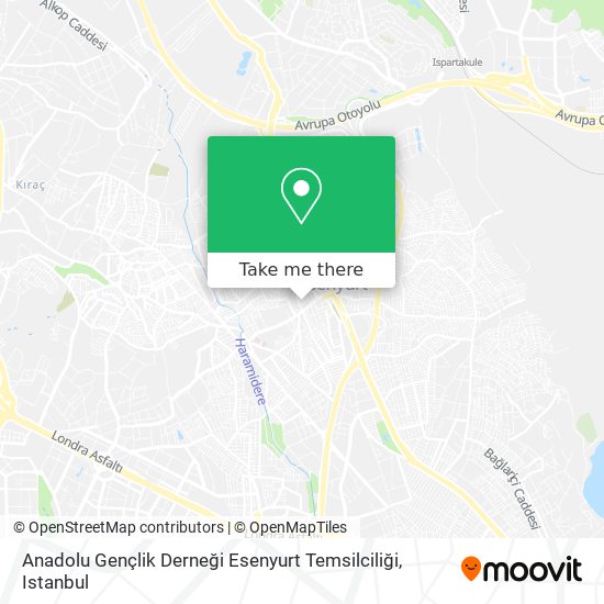 Anadolu Gençlik Derneği Esenyurt Temsilciliği map