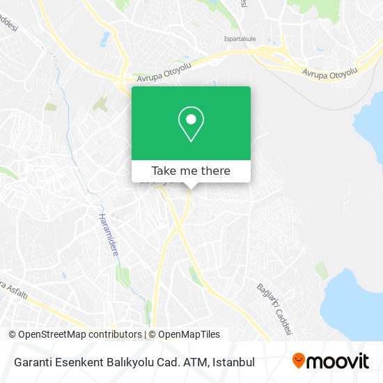 Garanti Esenkent Balıkyolu Cad. ATM map