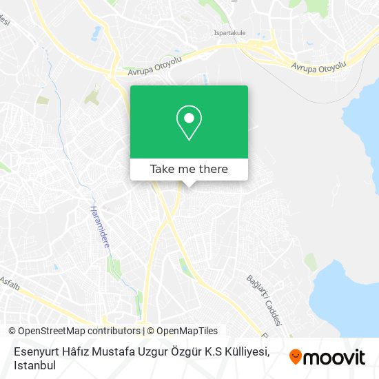 Esenyurt Hâfız Mustafa Uzgur Özgür K.S Külliyesi map
