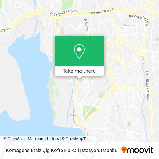 Komagene Etsiz Çiğ Köfte Halkali İstasyon map