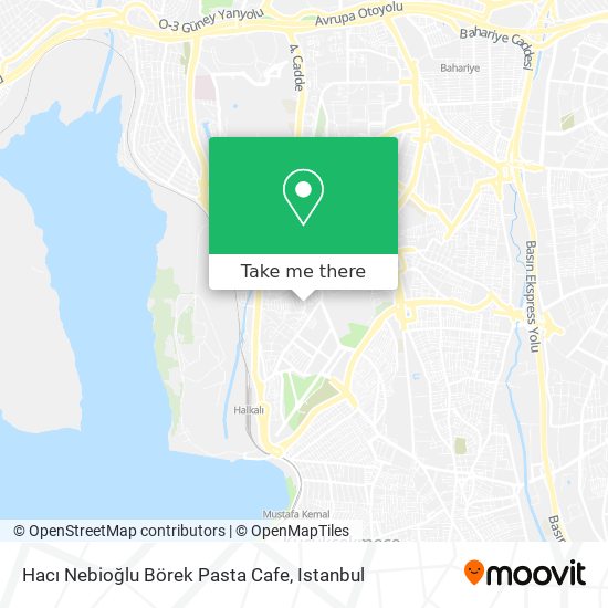 Hacı Nebioğlu Börek Pasta Cafe map