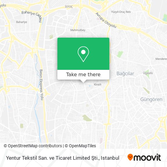 Yentur Tekstil San. ve Ticaret Limited Şti. map