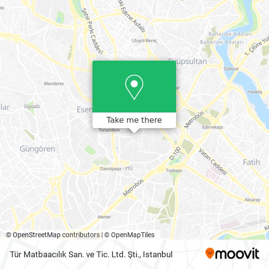 Tür Matbaacılık San. ve Tic. Ltd. Şti. map