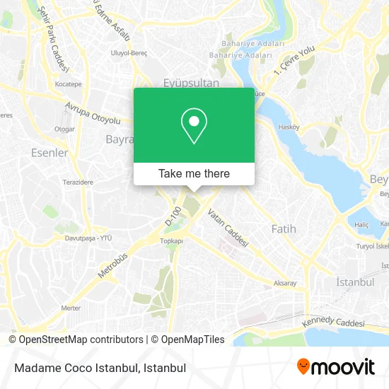 Madame Coco Istanbul map