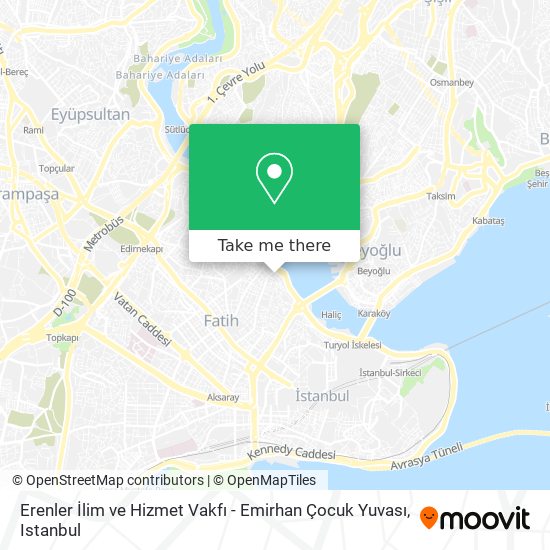 Erenler İlim ve Hizmet Vakfı - Emirhan Çocuk Yuvası map