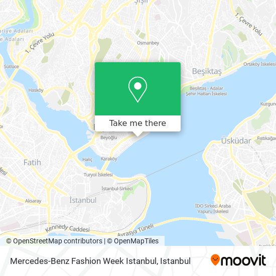 Mercedes-Benz Fashion Week Istanbul map