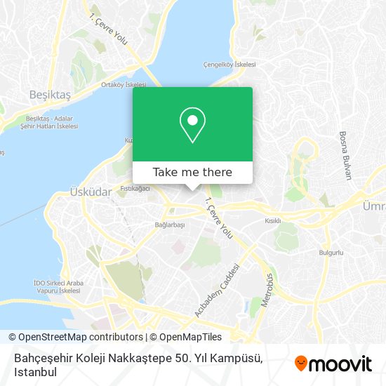 Bahçeşehir Koleji Nakkaştepe 50. Yıl Kampüsü map