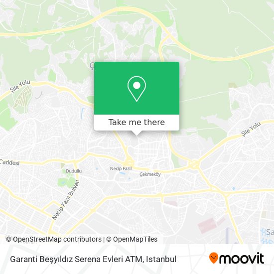 Garanti Beşyıldız Serena Evleri ATM map