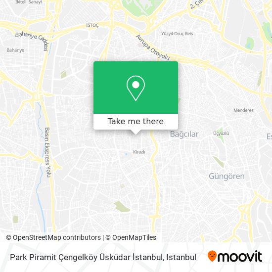 Park Piramit Çengelköy Üsküdar İstanbul map