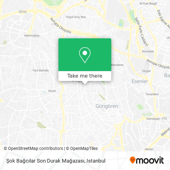 Şok Bağcılar Son Durak Mağazası map