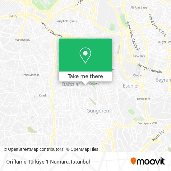 Oriflame Türkiye 1 Numara map