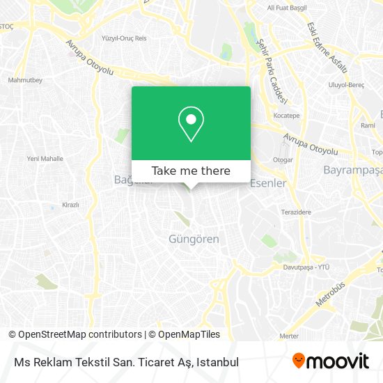 Ms Reklam Tekstil San. Ticaret Aş map