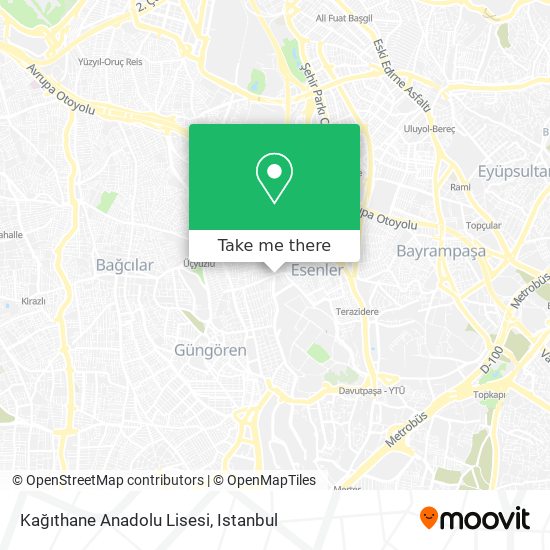 Kağıthane Anadolu Lisesi map