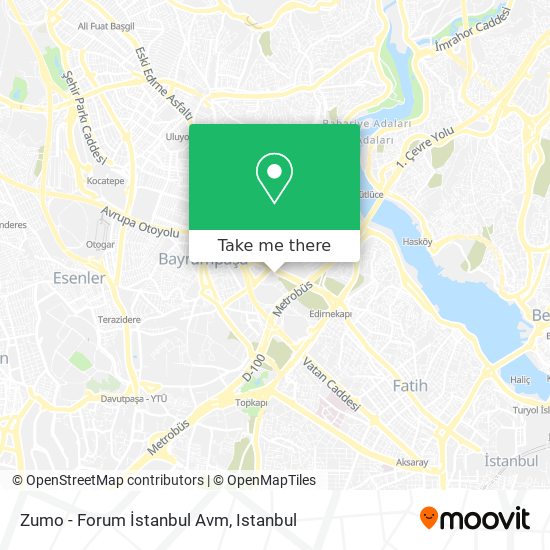 Zumo - Forum İstanbul Avm map