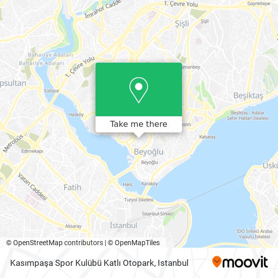 Kasımpaşa Spor Kulübü Katlı Otopark map