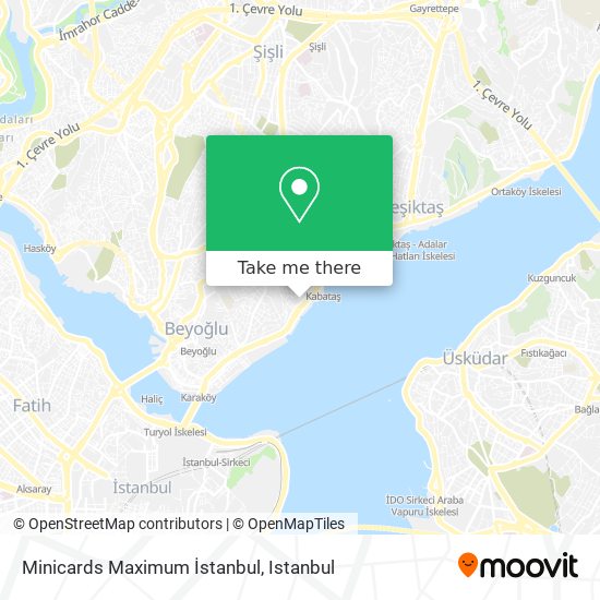 Minicards Maximum İstanbul map