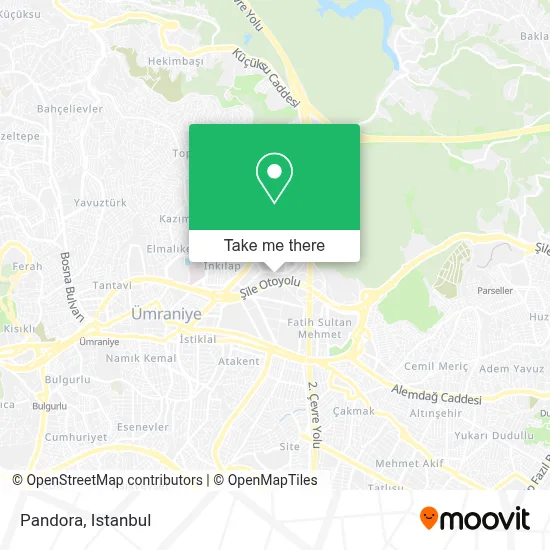 Pandora map