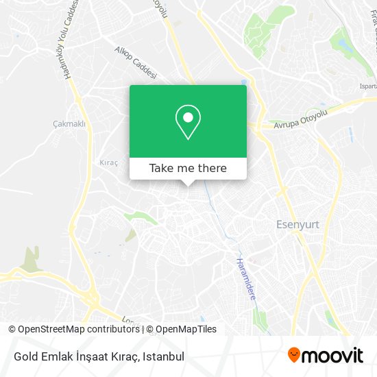 Gold Emlak İnşaat Kıraç map