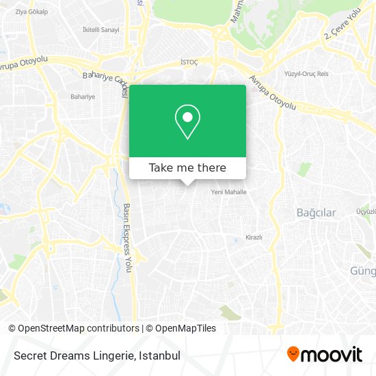 Secret Dreams Lingerie map