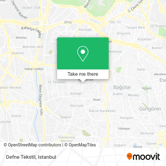 Defne Tekstil map
