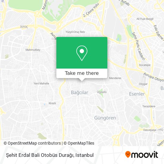 Şehit Erdal Bali Otobüs Durağı map