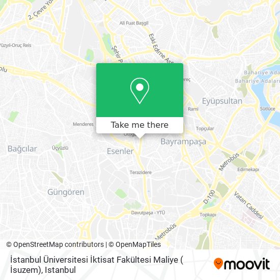 İstanbul Üniversitesi İktisat Fakültesi Maliye ( İsuzem) map