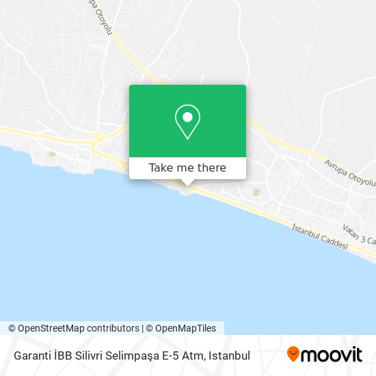 Garanti İBB Silivri Selimpaşa E-5 Atm map