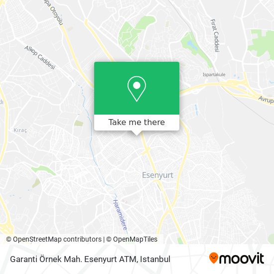 Garanti Örnek Mah. Esenyurt ATM map