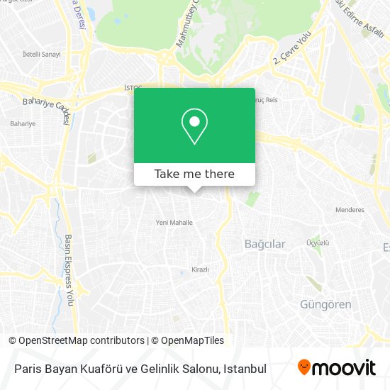 Paris Bayan Kuaförü ve Gelinlik Salonu map