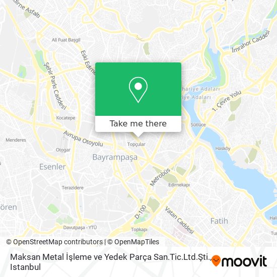 Maksan Metal İşleme ve Yedek Parça San.Tic.Ltd.Şti. map