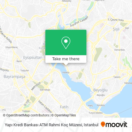 Yapı Kredi Bankası ATM Rahmi Koç Müzesi map